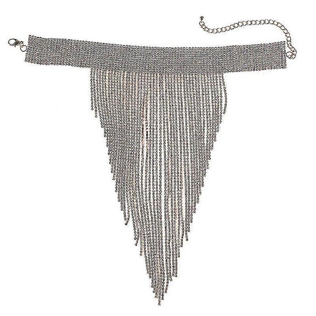 Gargantilla grande con borlas de cristal de lujo para mujer, boda india, oro