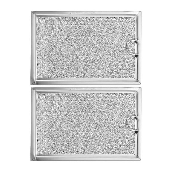 GUYUTING 2PCS Microwave Oven Grease Filter for GE LG Kenmore Frigidaire Aluminum Plastic Direct Replacement WB06X10309