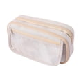 thumbnail image 1 of Estuche multiusos para lápices, papelería, para adultos, niños, niñas, hogar y oficina. Beige, 1 of 9