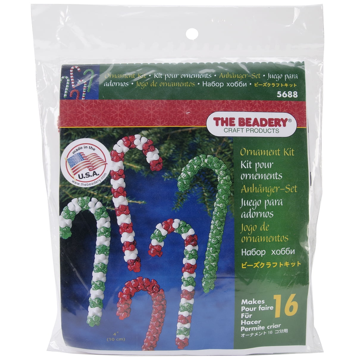 Beadery Holiday Beaded Ornament Kit, Candy Cane Assortment Walmart Canada