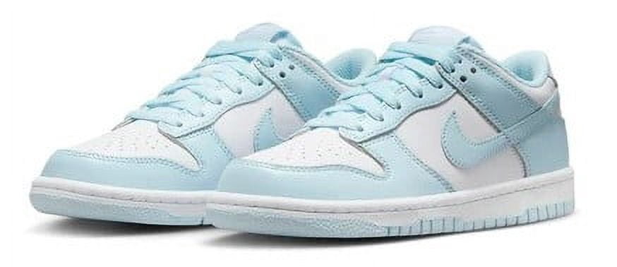 Nike Dunk Low Big Kids' Shoes Color: White/Glacier Blue Size: 6.5Y