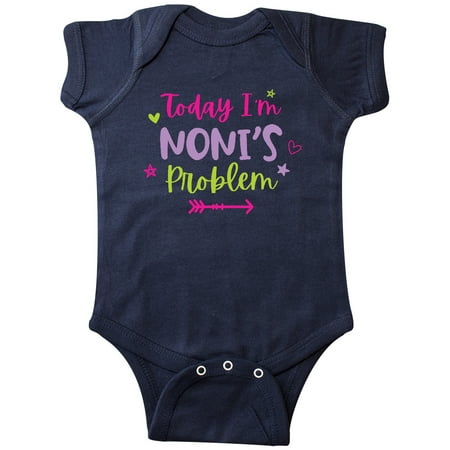 

Inktastic Child Funny Today Im Nonis Problem Gift Baby Girl Bodysuit