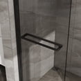 thumbnail image 2 of Goodyo Double Sliding Glass Shower Door - 48" W x 72" H Aluminum Frame with SGCC Tempered Glass, Stainless Steel Hardware, Matte Black Finish, Reversible Sliding Design for Easy Installation, 2 of 7