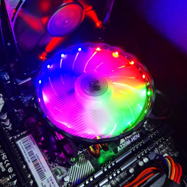 Enfriador De Cpu SNOWMAN 4 Heat Pipe CPU Cooler PWM 4 Pin PC Radiador Quiet Cooler Fan (RGB)