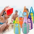 thumbnail image 2 of ZPAQI Sand Toy Bucket Bag Mesh Beach Bag Beach Toy Bag Large Capacity Beach Handbag, 2 of 17