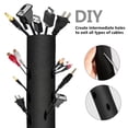 thumbnail image 1 of Wire Storage Sleeve Wire Cable Management Organizer Floor Carpet Cover Sleeve Protector Cable Management Sleeve Cable Wrap Cable Management Sleeve 78" Flexible Neoprene Adjustable, 1 of 8
