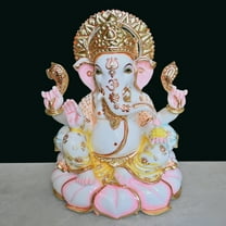 Tensona Ganesh Statue, 12 in, Hinduism Ganesh, Garden Statues, Hand Painted, 1 Count
