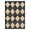 Black, variant on Geetinfly 10 x 13 ft Polyester Green Rectangular Living Room Bedroom Dining Room Modern Geometric Diamond Print Machine Washable Area Rug