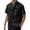 03# Black, variant on Qwertyu Mens Button Down Shirt Short Sleeve Casual Shirts Linen Textured Summer Beach Shirts Complexion 3XL