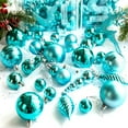 thumbnail image 6 of 30ct Christmas Ball Mini Ornaments Party Decorations Shatterproof Festival Pendant Hangings for Xmas Tree Decor(2.36"/60mm,Blue), 6 of 6