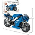 thumbnail image 1 of GloryStar Motocross Building Blocks Toy Children Educational Assembled Off-road Racing Motorcycle Toys SB701102 with base, 1 of 7
