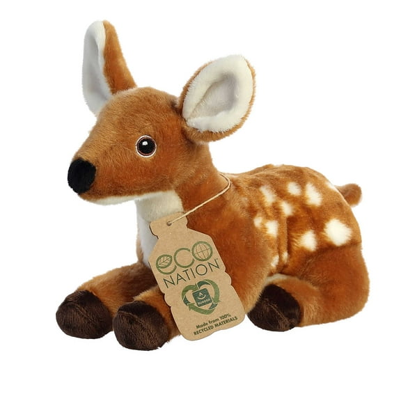 Aurora - Small Brown Eco Nation - 9" Fawn - Responsibly Made Stuffed Animal