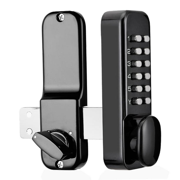 de Puerta Mecánica , de Combinación de con Teclados, Perilla de Bloqueo Digital con Contraseña para Entrada Negro Macarena Cerradura mecánica
