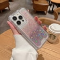 thumbnail image 3 of Compatible with iPhone XR Case, Bling Dual Color Glitter Drip Case Shockproof Protective Sparkle Thin Slim Flexible Anti-scratch Shockproof Anti-fall Phone Case for iPhone XR,C, 3 of 14