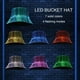 thumbnail image 2 of Lumisonata-Sombrero de pescador LED Rave, gorra de pescador iluminada, sombreros de fiesta que brillan en la oscuridad, equipo de Festival EDM recargable por USB, 7 colores, 2 of 5