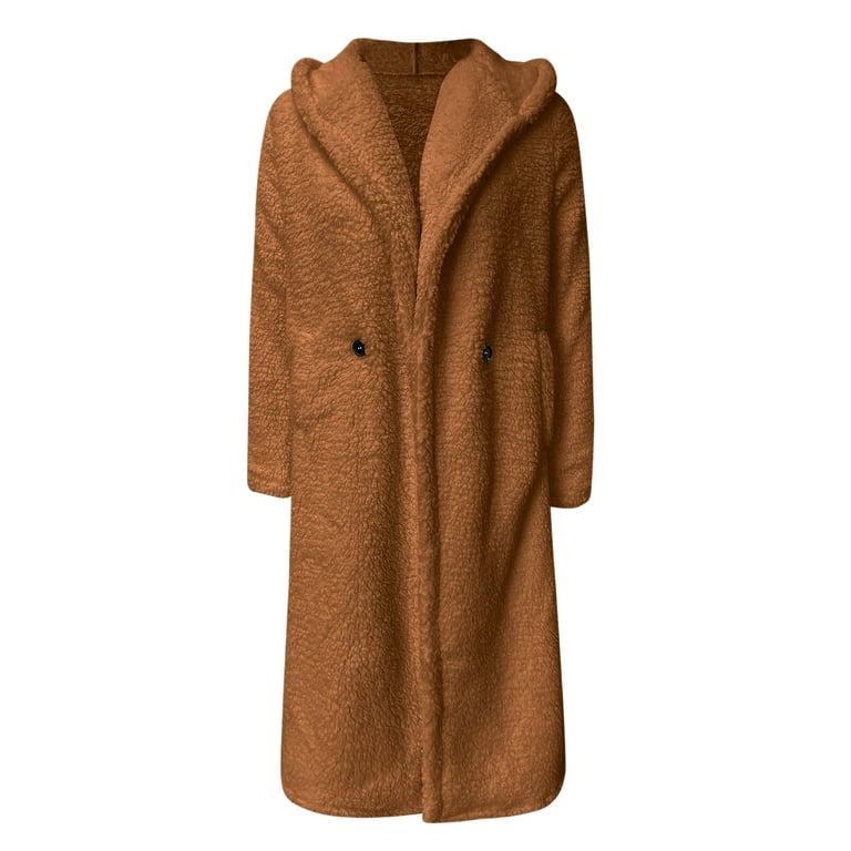 JDEFEG Things For Mom Women Coats Hooded Winter Coat Oversized