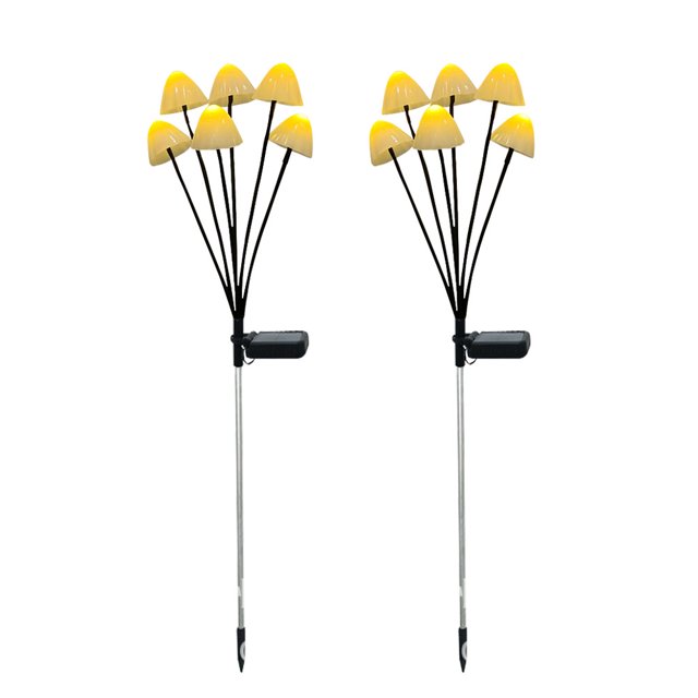 2 uds., luz solar de tierra, lámpara impermeable para exteriores, interruptor automático para el jardín del hogar Hugtrwg Para estrenar