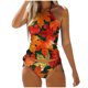 thumbnail image 1 of MKLEKYY Trajes De Baño Mujer Dos Piezas Women'S Fashion Summer Maple Leaf Day Print Sexy Lace Up Two Piece Swimsuit, 1 of 5