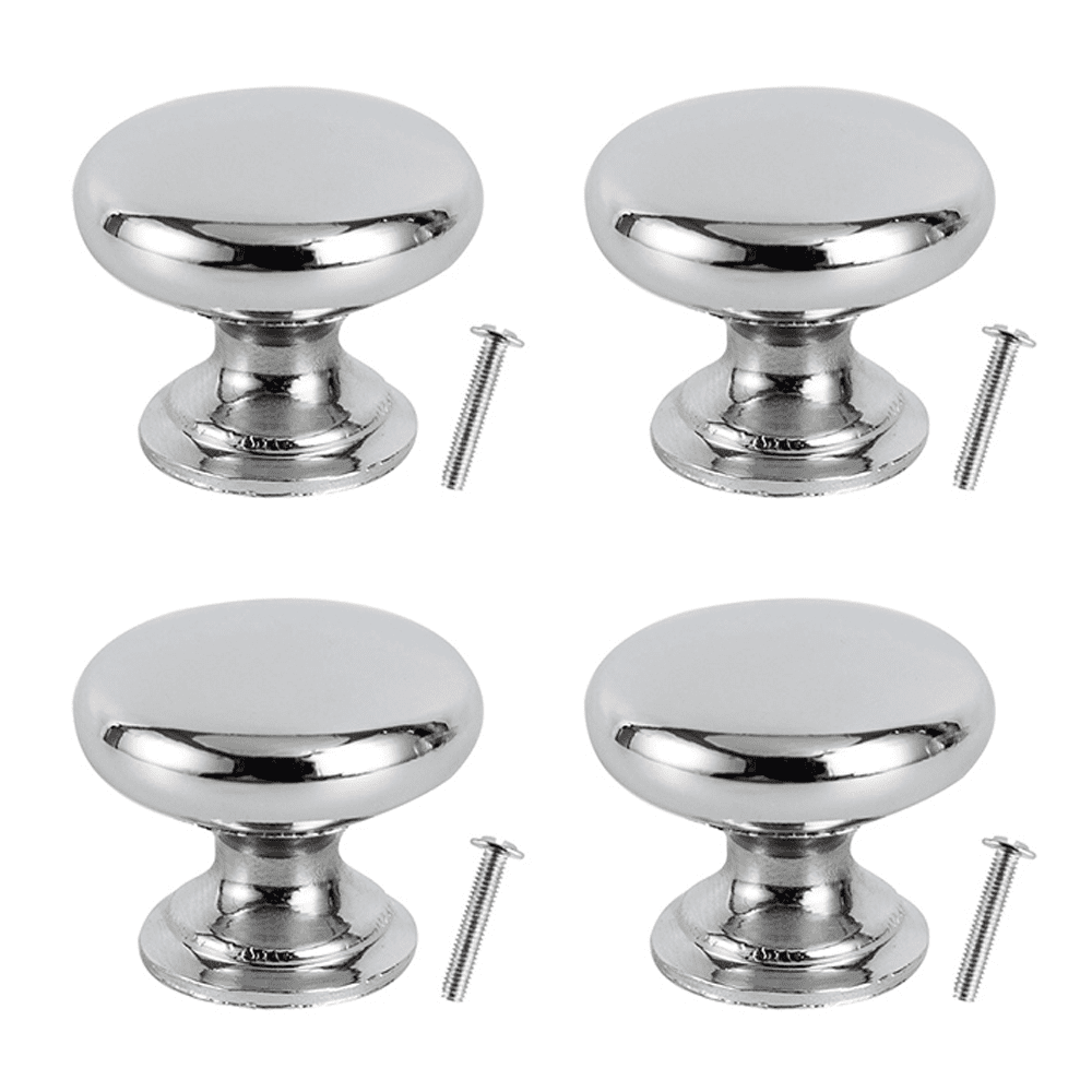 4 Pack Brushed Satin Nickel Cabinet Hardware Knob