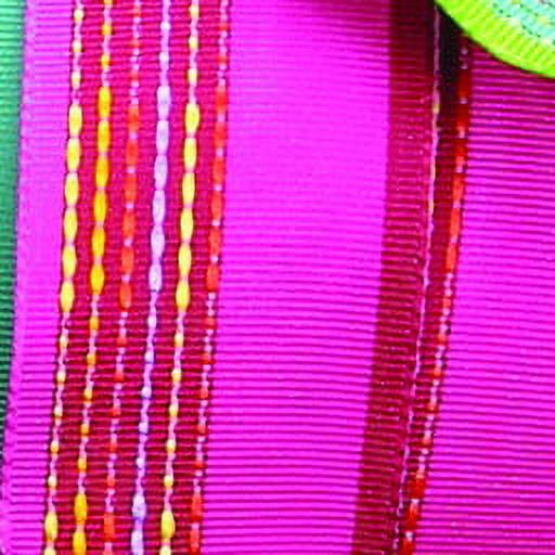 The Ribbon People Pink and Red Striped Wired Craft Ribbon 1.5" x 27 Yards