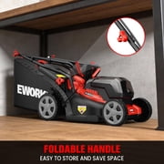 EWORK 40V Electric Lawn Mower Cordless, 14 Electric Push Mower with 2x4.0Ah Batteries & Charger, 3800RPM Motor, 6-Height Adjustment, 21Lbs Lightweight Battery Powered Lawnmower for Garden, Small Yar