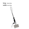 thumbnail image 2 of serony Universal Mobile Phone Lanyard Adjustable Detachable Neck Hanging Rope Microfiber Reusable Anti-lost Strap for Climbing Gray Short, 2 of 7