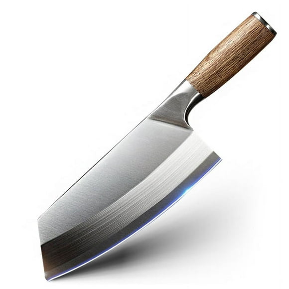 Cleaver Knife- 8" Kitchen Meat Cleaver Knife- Super Sharp German Stainless Steel Chef Knife Full Tang Chopper Butcher Knife with Pearwood Handle