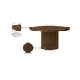 thumbnail image 2 of Meridian Furniture Belinda 60" Brown Solid Wood and Veneer Dining Table, 2 of 6