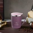 thumbnail image 3 of ACDANC 304 Stainless Steel Coffee Mug with Lid - 12Oz Thermal Insulated Travel Mug,Spill-Proof,Double-Wall Vacuum Insulation for Hot & Cold Drinks,Comfortable Handle,White/Purple, 3 of 7