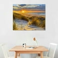 thumbnail image 2 of Orinice Sunset Landscape Sand Dunes Fine Art Aesthetic Poster & Print Wall Painting for Home Decor 16x12in, 2 of 6