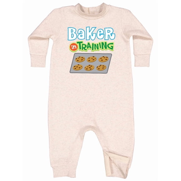Inktastic Baker in Training Baking Baby Fleece Romper