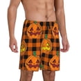 thumbnail image 2 of Kdxio Halloween Print Mens Sleep Shorts Bottoms Soft Comfy Pajama Wear Pants with Drawstring Pockets, 2 of 7