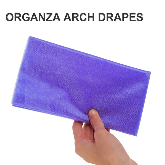 Mobutofu 1Set Lavender Organza Arch Drapes Wedding Party Decoration Indoor Outdoor Curtain