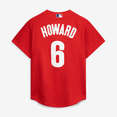 thumbnail image 3 of Men's Mitchell & Ness Ryan Howard Red Philadelphia Phillies Cooperstown Collection Batting Practice Jersey, 3 of 7