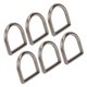 thumbnail image 4 of 60 piezas Anillos D Plateado Negro Forma semicircular Sin rebabas Soldadura sin costuras Aleación de zinc Bricolaje Manualidades Hardware para monedero, 4 of 10