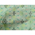 thumbnail image 4 of oneOone Cotton Poplin Aquamarine Fabric Texture & Triangle Geometric Fabric For Sewing Printed Craft Fabric By The Yard 56 Inch Wide, 4 of 4