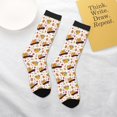 thumbnail image 4 of Uemuo Autumn Red Truck Printed Kids Boys Socks Seamless Crew Socks Crazy Funny Athletic Sport Socks for Children, 4 of 5