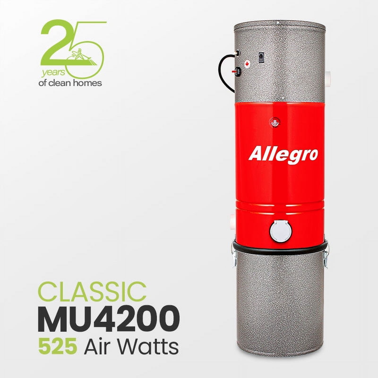 Allegro Classic MU4200 3,000 Square Foot Home Central Vacuum System Power Unit