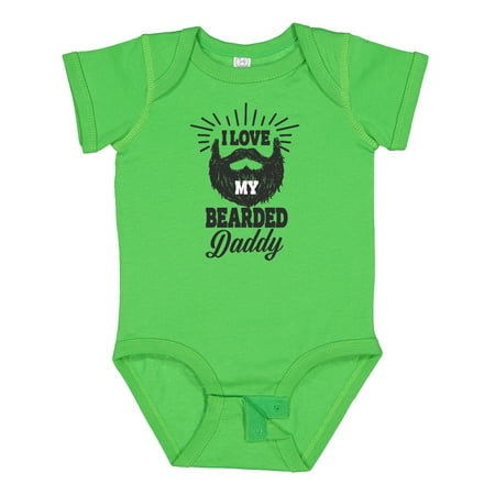 

Inktastic I Love My Bearded Daddy Gift Baby Boy or Baby Girl Bodysuit