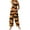 Orange, variant on WTOBBY Women's Casual Jumpsuit in Sleeveless Cotton with Halloween Printed Design, Comfortable Fit for Everyday Use, Great for Festive and Casual Occasions,BlackL