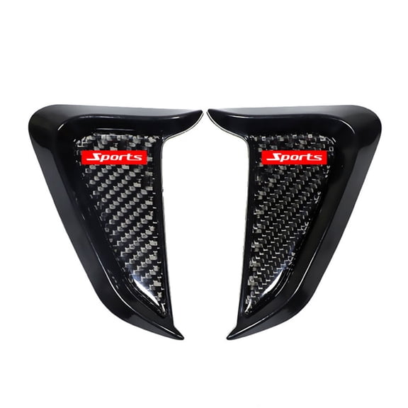 Phyun Universal 100% Real Carbon Fiber Car Front Fender Side Air Vent Cover Trim Shark Gills Side Vent Sticker Sports Style