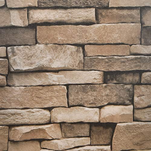 Melwod Stone Peel And Stick Contact Paper 17 71 X 118 Faux Textured Stone Look Wallpaper 3d Effect Stone Brick Wallpaper Self Adhesive Removable Wall Covering For Livingroom Fireplace Kitc Walmart Com