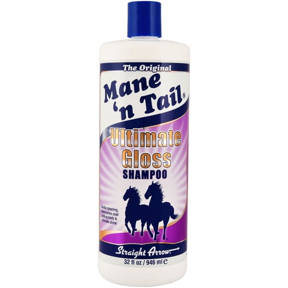 Mane 'n Tail White Spray-On Shampoo & Conditioning (32 oz) – Deep Cleaning, Whitening & Brightening Formula for White, Gray & Gold Tones