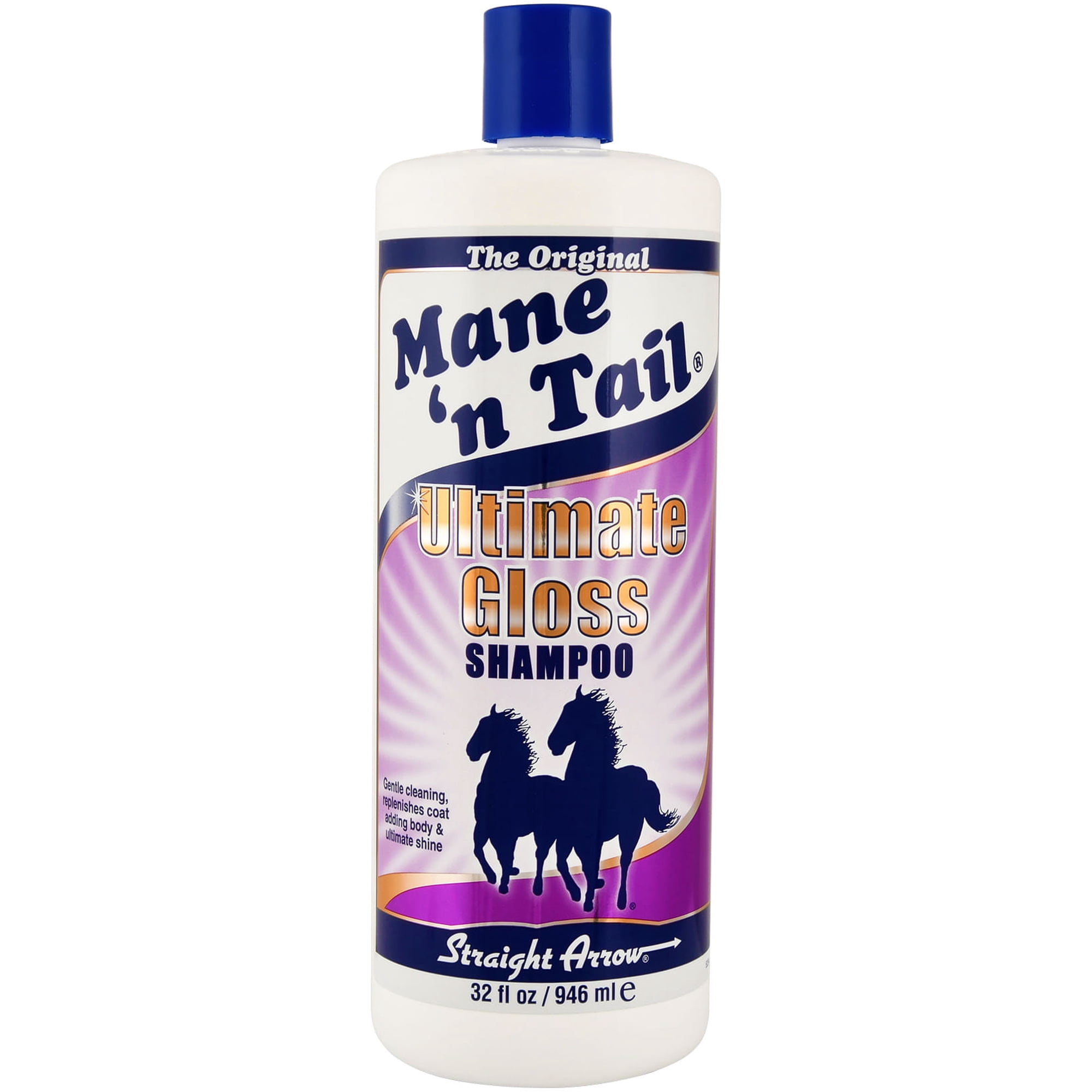 Mane 'n Tail White Spray-On Shampoo & Conditioning (32 oz) – Deep Cleaning, Whitening & Brightening Formula for White, Gray & Gold Tones