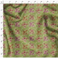 thumbnail image 4 of Soimoi Tissu de Canard de Coton Feuilles & Rose Imprimé Floral 1 Yard 56 Inch Wide, 4 of 5