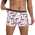 thumbnail image 2 of Kdxio Men's Boxer Briefs with Pineapple Flamingo Print - Comfortable and Breathable Underwear for Everyday Wear, 2 of 7