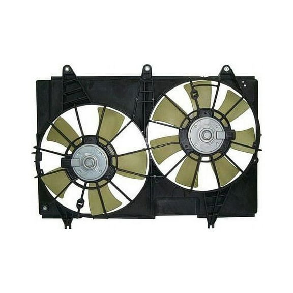 Dual Radiator Fan Assembly - Compatible with 2004 - 2007 Cadillac CTS 3.6L V6 2005 2006