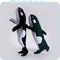 thumbnail image 5 of Whale Blanket Hoodies Whale Onesie Wearable Cartoon Blanket Soft Plush Whale Costume Pajamas Animals Sleeping Bag, 5 of 6