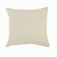 thumbnail image 5 of LR Home Ox Bay Hand-Woven Yellow Bordered All-Natural Cotton  Pillow Cover, 5 of 8