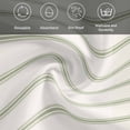 thumbnail image 5 of Sage Green Striped Cloth Napkins, Rustic Green Stripe Modern Art Beige Washable and Reusable Dinner Napkins Set of 8, Table Napkin for Kitchen Party Birthday Wedding Hotel Housewarming 20"x20", 5 of 8